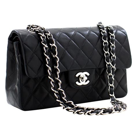 chanel shoulder bag black|authentic chanel black shoulder bag.